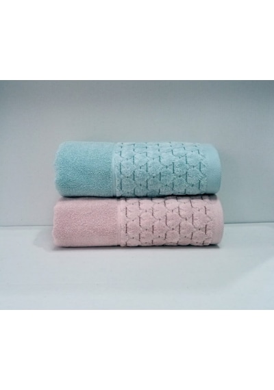 Özdilek ( 2 Adet ) Adria El Yüz Havlusu - Pembe / Mint