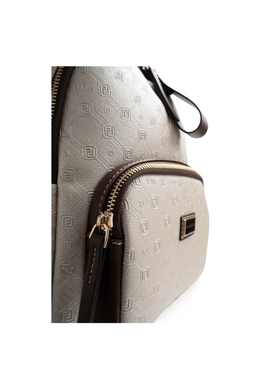 Silver & Polo Silver Polo Bej - Kahve Logolu Kadın Sırt Çantası Sp1130