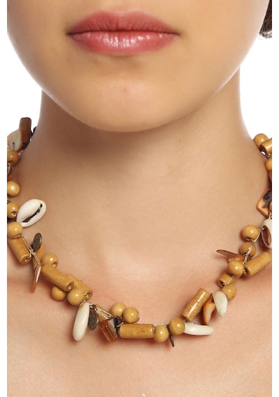 Tkly01229 Unisex Coconat Ve Deniz Kabuğu Kolye Çok Renkli