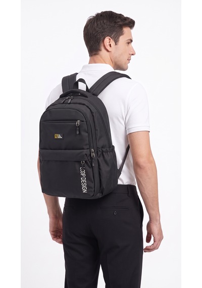 Esvelans Unisex Geniş İç Hacimli Çok Bölmeli Günlük Ve Okul Sırt Çantası Siyah