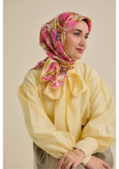 Silk Home Twill İpek Eşarp 11501-18 Pembe