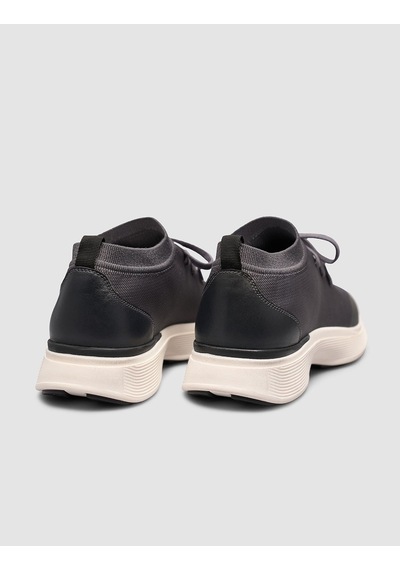 Cabani Triko & Hakiki Dana Deri Gri Erkek Sneaker Gri