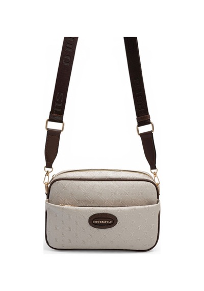 Silver & Polo Silver Polo Bej - Kahve Logolu Kadın Çapraz Çanta Sp1267 Bej - Kahverengi