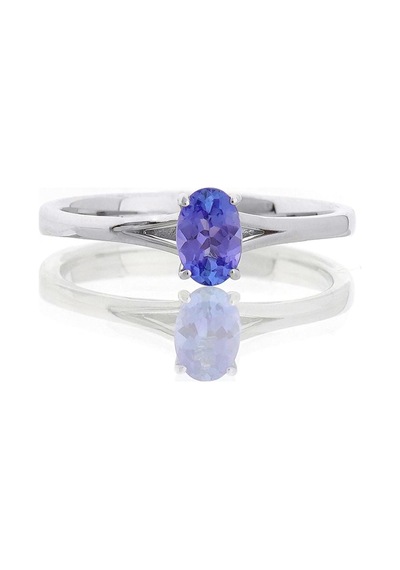 Oval Tanzanite Tektaş Yüzük