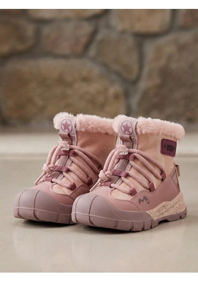 Marco Kids Cherokee Çocuk Tüylu Fermuarlı Outdoor Bot Pembe