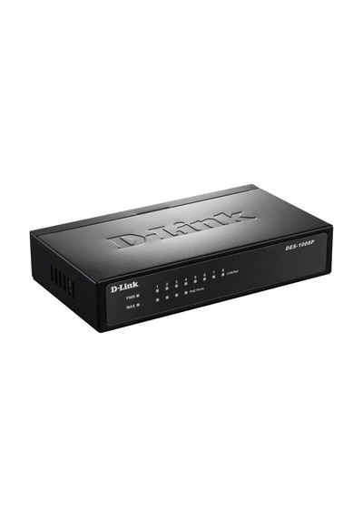 Dlink Des-1008p/c1a 8x10/100 4 Port Poe Metal Kasa 62w Poe Swıtch