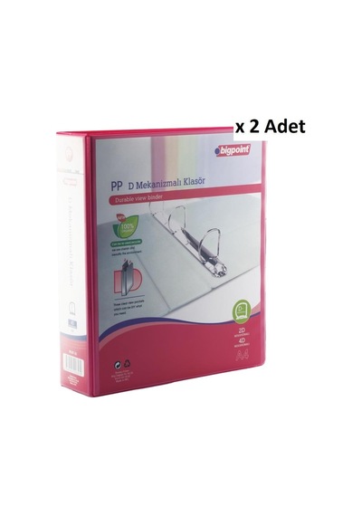 Bigpoint 4d Mekanizmalı Klasör 7 Cm Açık Kırmızı X 2 Adet Karışık