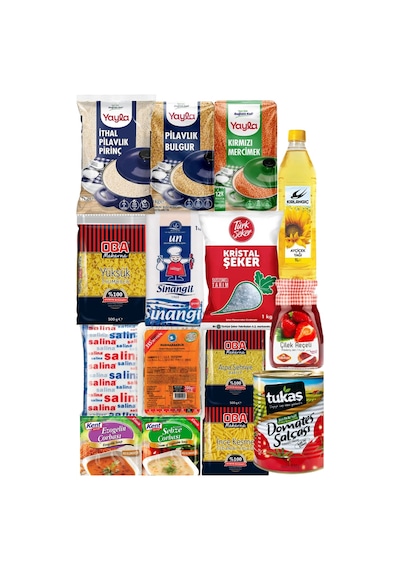 Lüks Kumanya Erzak Kolisi Ramazan Paketi 13 Ürün 9 Kg