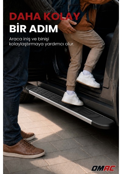 Kia Sportage 4 2016-2021 Uyumlu Araca Özel Sideline Yan Basamak Alüminyum
