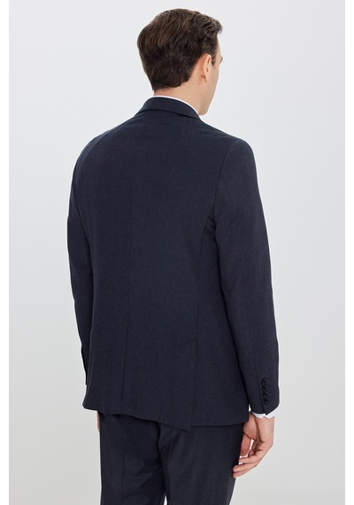Erkek Lacı Slim Fit Dar Kesim Mono Yaka Kapak Cep Esnek Takım Elbise Lacı