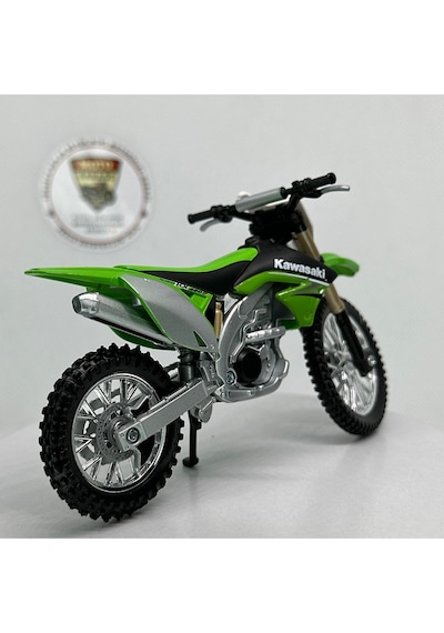 Kawasaki Kx 450f 1:18 Diecast Model Motosiklet Lisanslı Metal Maket Oyuncak
