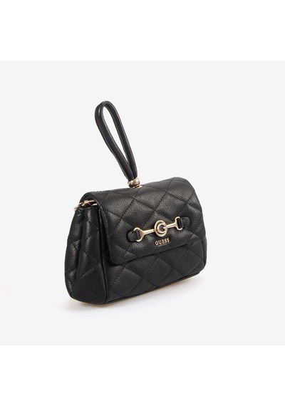 Guess Kadın Vegan Frances Mini Postacı & Çapraz Çanta Hwqg2241780 Siyah