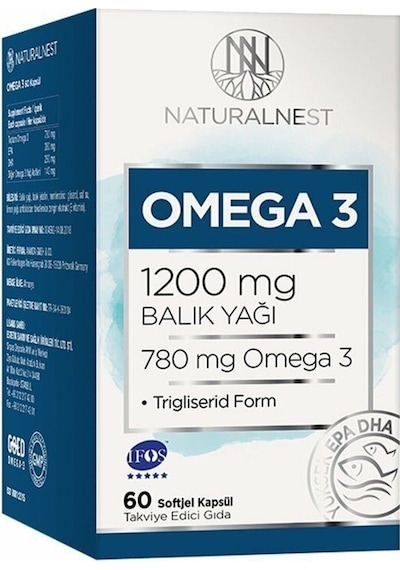 Natural Nest Omega 3 60 Kapsül