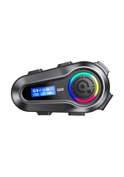 Motosiklet İntercom Üniversal Tüm Kasklara Uygun Işıklı Mod Motor 5.3 Bluetooth