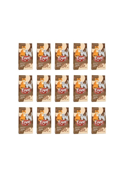 Yetişkin Kediler İçin Tavuklu Kedi Maması, 1 Kg X 15 Paket En-k1y