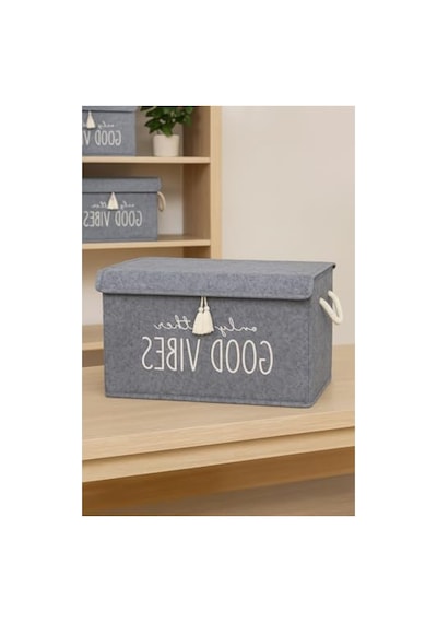 Kapaklı Çok Amaçlı Düzenleyici Kutu, 35x24x24 Cm Boyutunda