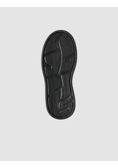 Hakiki Deri Siyah Erkek Günlük Sneaker Siyah
