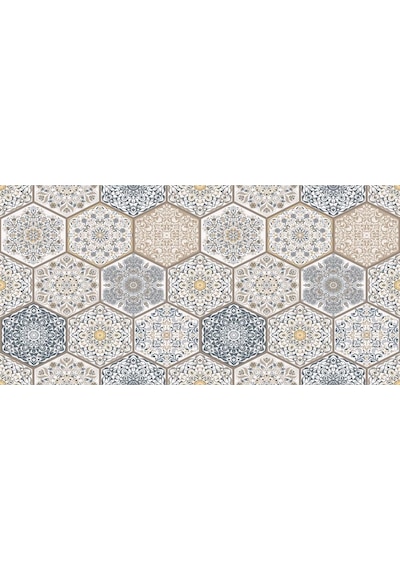 Yer Kaplama Zemin Kaplama Folyosu 65x130 Cm Turkish Style Patchwork