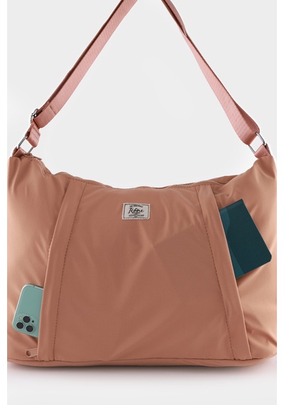 İcone Bag Paraşüt Kumaş Çanta - Yoga Mat Bölmeli, Fermuarlı Cepli, Ayarlanabilir Askılı, Fileli İç Cep Turuncu