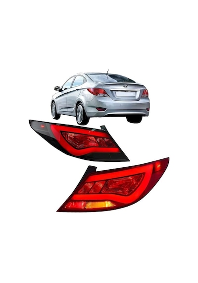 Autogp Hyundai Accent Blue Arka Stop Lambası Ledli Kırmızı
