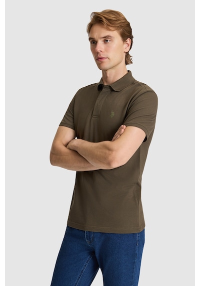 U.S. Polo Assn. U.s. Polo Assn. Erkek Koyu Haki Tişört Basic 50327003-vr111