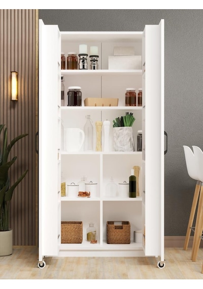 Kuzeylife Novensa Çok Amaçlı Erzak-kiler Dolabı İki Kapaklı Beyaz Beyaz Kuzeylife Novensa Çok Amaçlı Erzak-kiler Dolabı İki Kapaklı Beyaz Beyaz
