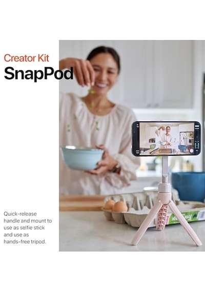 Kit - Snapgrip Snaplight Snappod Ve Taşıma Çantası Içerir - Manyetik Montaj Her Telefona Takılır Gece Yarısı Diğer