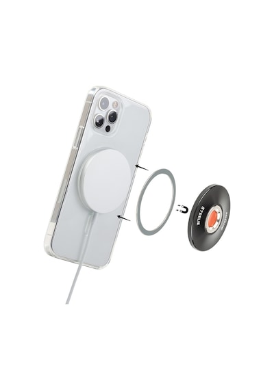 Steelie Orbiter Plus Magsafe Uyumlu Mıknatıs Soket Ve Metal Halka