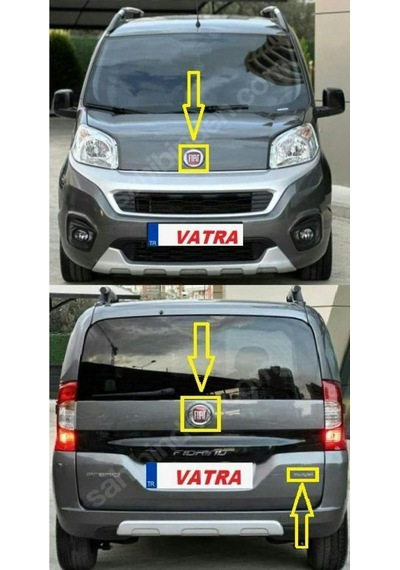 Fiorino. Panorama 1.3 Multijet Safeline 2016-2021 Multijet Kırmızı "j" Krom Yazı-kaput Ve Bagaj Arma