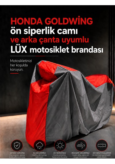 Honda Goldwing Modelleriyle Uyumlu Lüx Motosiklet Brandası