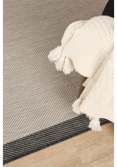 Sisalux 3088 Gri Antrasit Sisal Dokuma Jüt Kilim Hav Toz Vermez Salon Mutfak Oturma Odası Halısı Gri - Antrasit