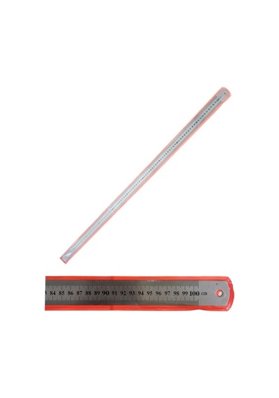 Tuhafiyecimiz Çelik Cetvel Seti, Düz Metal Cetvel 3 Adet 30-50-100 Cm Metalik Genel