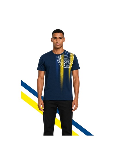 Fenerium Fenerbahçe Erkek Tribün Sarı Lacivert Tramlı T-shirt