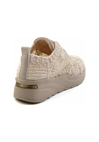 Dantel Örgü Ortopedik Sneaker Bej