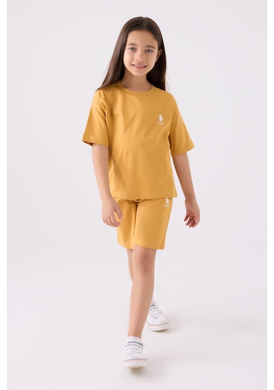 U.S. Polo Assn. U.s. Polo Assn Kız Çocuk Sarı Bermuda Takım Sarı