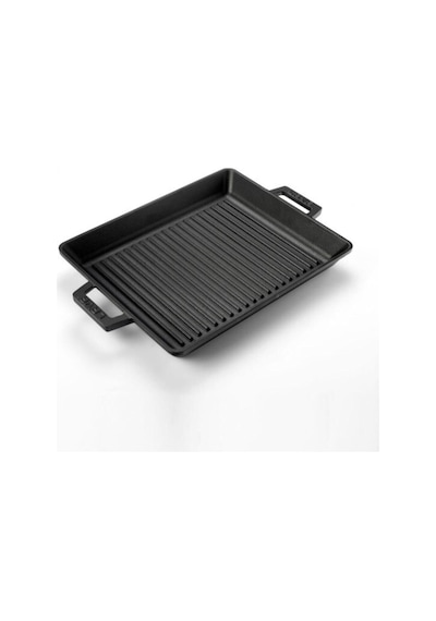 Çift Kulplu Döküm Et Izgara Tava, Metal Kulplu. Taban 5mm. Kenar 4mm