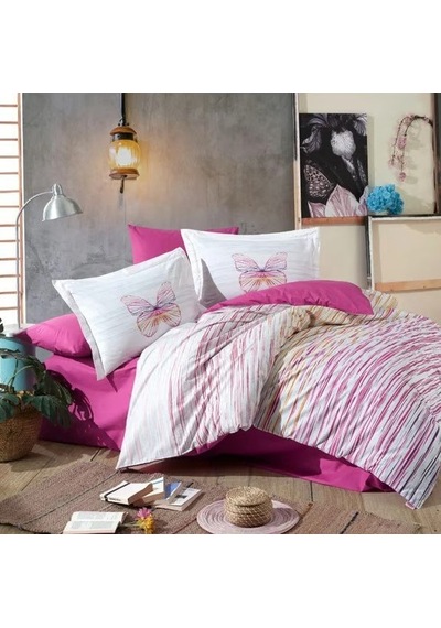 Kingsize Poplin Nev Eldora Fuşya Renkli
