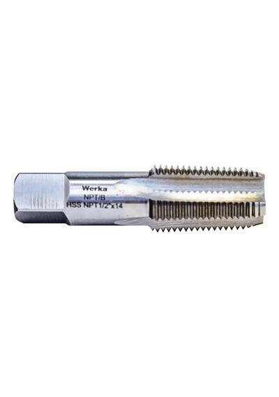 Werka Npt 1:16 Form B Hss Düz Konik Boru Kılavuzu Npt 3/8" X 18