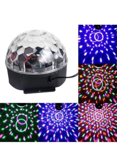 Kumandalı Kristal Led Rgb Disko Topu Açık Mavi