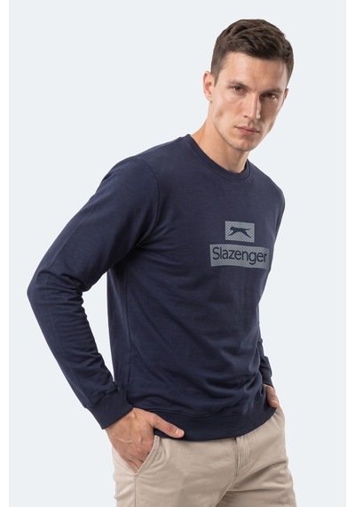 Slazenger Garvan Erkek Lacivert Sweatshırt