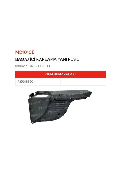 Bagaj İçi Kaplama Yanı Pls Sol Doblo Iı 1