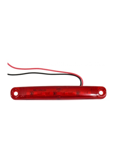 TAS 24V Parmak Lamba 9 Ledli Kırmızı 10x1,5 cm TAS.005K-24 (10 lu
