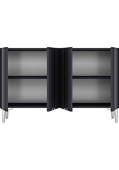 Ka1230as Mia Konsol Ve Tv Sehpası Antrasit-silver 120cm