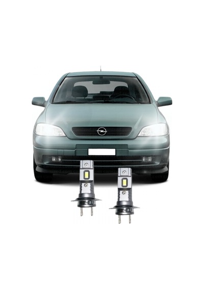 Megamarket06 Opel Astra G Led Xenon Kısa Far Ampulü Mini Led 2'li Set H7