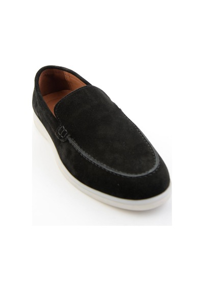 Siyah Hakiki Deri Erkek Loafer Ayakkabı E01079010102 Siyah