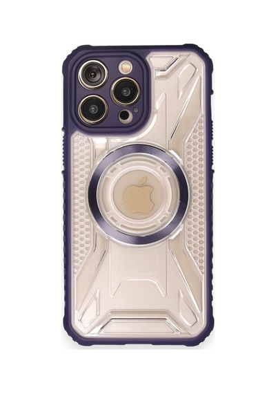 Apple iPhone Uyumlu  12 Pro Max Uyumlu Kılıf Prag Magneticsafe Kapak - Derin Mor