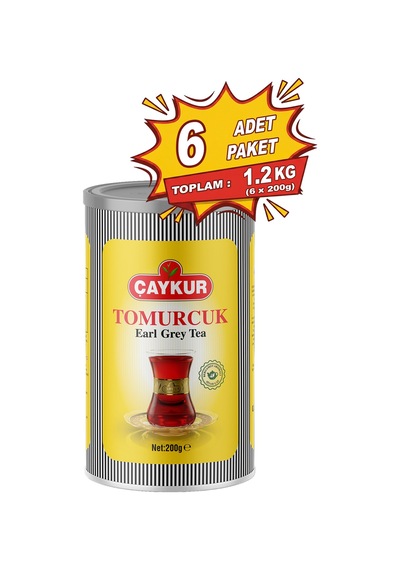 Tomurcuk Kokulu Earl Grey Dökme Çay 200 Gr. Altılı Paket
