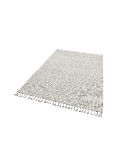 Soho Sh 01 Grey Hav Vermeyen Özel Ipler Ile Üretilen Etnik Örgü Desenlere Sahip Makine Halısı