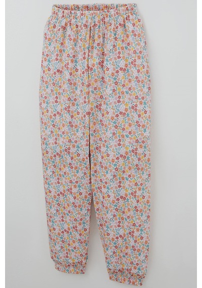 Breeze Kız Çocuk Pijama Takımı Renkli Çiçek Desenli 4-8 Yaş, Karışık Renk