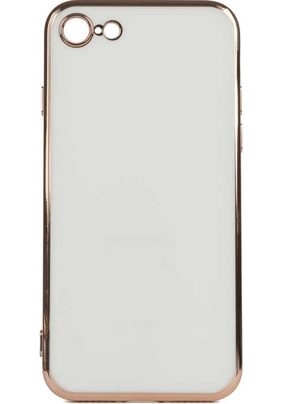 Teknomoda Apple Uyumlu iPhone Se 2020 Kılıf Kenarları Gold Kamera Korumalı Renkli Pastel Silikon